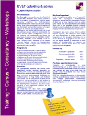 Vraag uw Training Brochure hier aan ISO 14001 Milieu Interne Auditor 